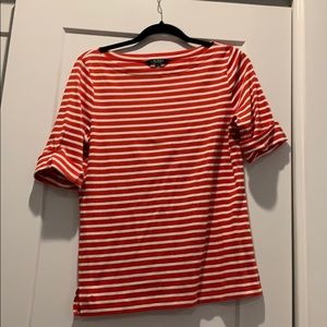 Boat neck 3/4 sleeve top